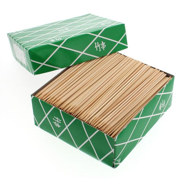 [Commercial Use] Round Bamboo Skewers, 5.9 inches (15 cm), 28.2 oz (800 g) Box (Approximately 1100 pcs)