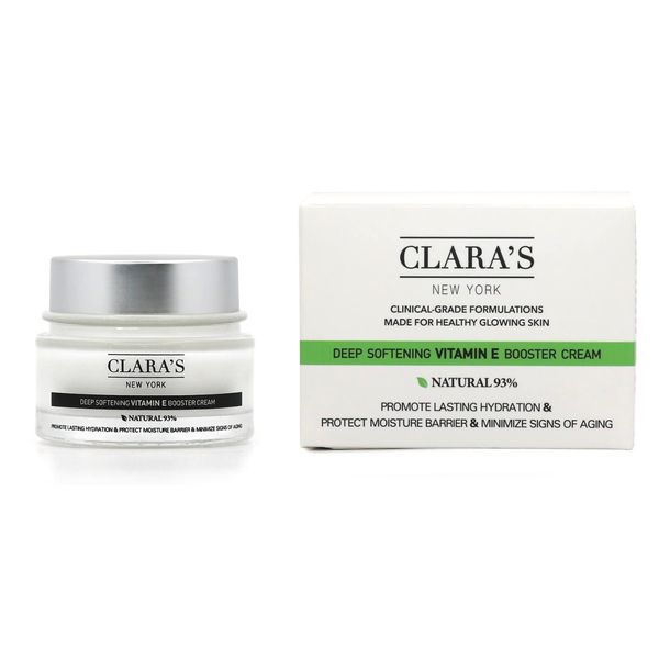 CLARA'S NEW YORK Deep Softening Vitamin E - Booster Cream Made for Healthy Glowing Skin - 50 ml