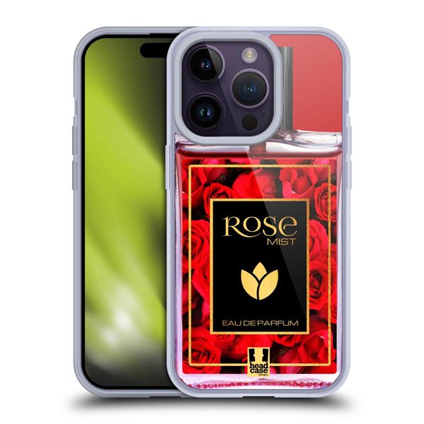 Head Case Designs Rose Mist Perfume Collection Soft Gel Case Compatible with Apple iPhone 14 Pro
