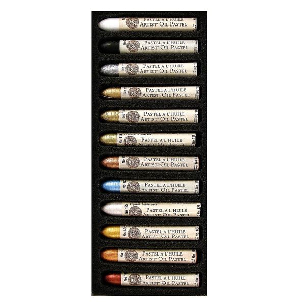 Sennelier OIL PASTELS IRIDESCE 12/PKG, One Size