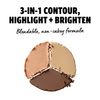 NYX Professional Makeup 3 Steps To Sculpt Face Sculpting Palette 03 Color Medium