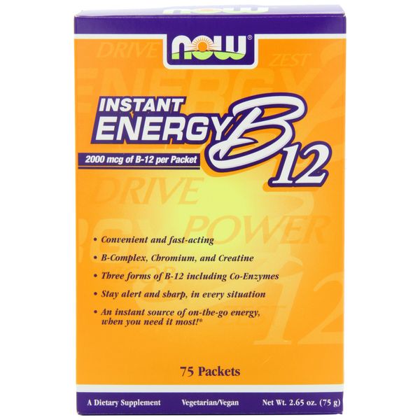 NOW Instant Energy B-12,75 Packets