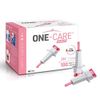 MediVena ONE-CARE PRO Safety Lancets, Top Push Button Activated, 28G x 1.5mm, 100/bx, Sterile, Gentle & Comfortable Sampling