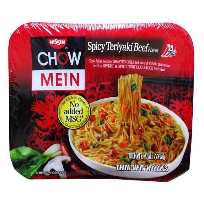 Nissin Spicy Teriyaki Beef Chow Mein (Case of 8)