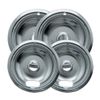 Range Kleen 10124XN Style A 4 Pack Drip Pans Chrome