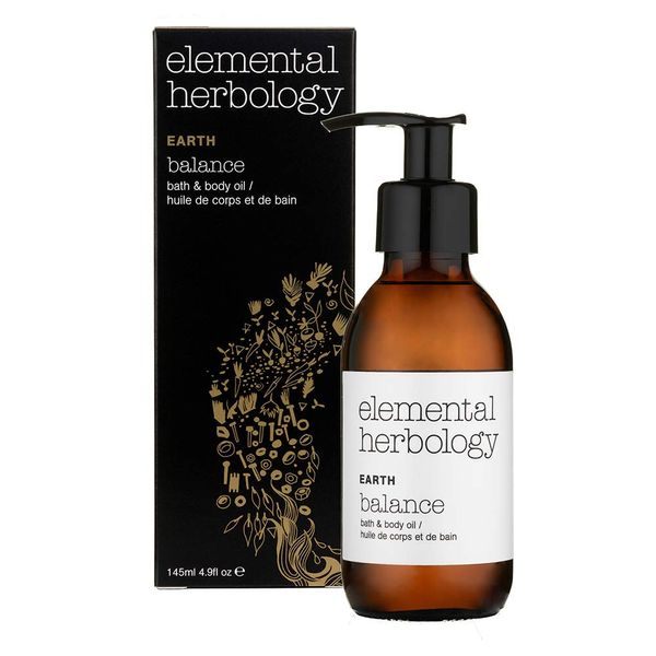 Elemental Herbology Harmony Bath & Body Oil, 145ml - Bath Oil for Skin Nourishment - Mandarin, Lime, Cedarwood Essential Oils Blend for a Relaxing Bath