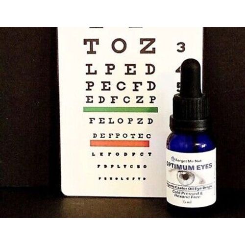 FMN Organic Castor Oil Eye Drops. Hexane Free. 100% Natural. Cold Pressed