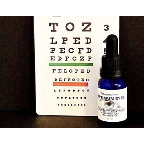 FMN Organic Castor Oil Eye Drops. Hexane Free. 100% Natural. Cold Pressed