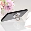 sourcing map Transparent Phone Ring Holder, Clear Finger Grip Stand for Phone, Case, Tablet (Rabbit Shape)