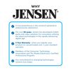 JENSEN MPR210 7 Character LCD Single DIN Car Stereo Radio | Push to Talk Assistant | Bluetooth Hands Free Calling & Music Streaming | AM/FM Radio | USB Playback & Charging | Not a CD Player