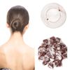 Matory 20 Pieces Brown Invisible Hair Nets Elastic Edge Mesh Hair Bun Holder for Home Outdoor Ballet Dance