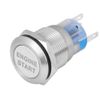 Keenso 12V DC LED Car Engine Start Stop Push Button Switch Ignition Starter Switch Universal Metal Press LED Push Button Switch White