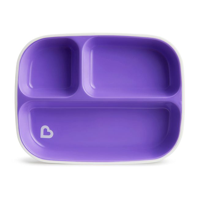 Munchkin® Splash™ Toddler Divided Plate, Purple