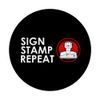 Sign Stamp Repeat Funny Notary Public PopSockets Swappable PopGrip