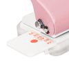 Binding Machine for Home,Comb Binding Machine, Mini Binding Machine, Manual Binding Machines Multipurpose 6 Holes Cinch Book Binding Machine for Home Office(pink)