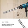 HPMAISON SDS-Plus Chisel Set, 3 PCS SDS-Plus Chisel Set Tool Holder, Hex Shank High Quality Spade, Flat & Point Chisel for Masonry Brick Wall Granite Universally Using with Storage Box