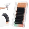 ANNAFRIS Easy Fan Eyelash Extension Automatic 1S Flowering 0.07 C Curl 8-15mm Mix Individual False Lashes Natural Soft Matte Black Volume Lash Extensions (0.07 C, 8-15mm Mix)