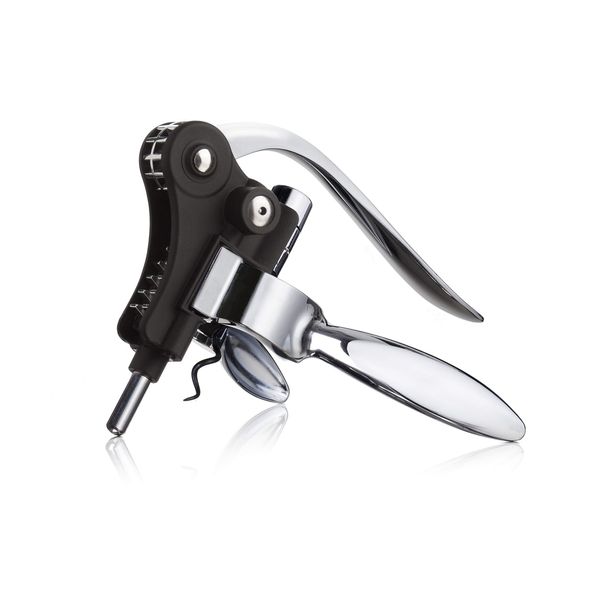 Vacu Vin 66514606 Lever Corkscrew Black