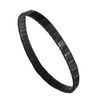 Dofash 2 * 75MM Polybands Elastic Hair Ties - 200pcs (Black)
