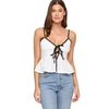 L*Space Agnes Top - Cream-Black-S