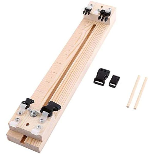 Namvo Wood Paracord Jig Bracelet Wristband Maker DIY Craft Tool for Parachute Cord Braiding Weaving with Hanks Free Buckles 35cm