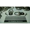 10 PICTURE D-RING STRAP HANGERS ASSORTMENT 2 EACH + 100 #6 1/2" SCREWS +SAMPLES