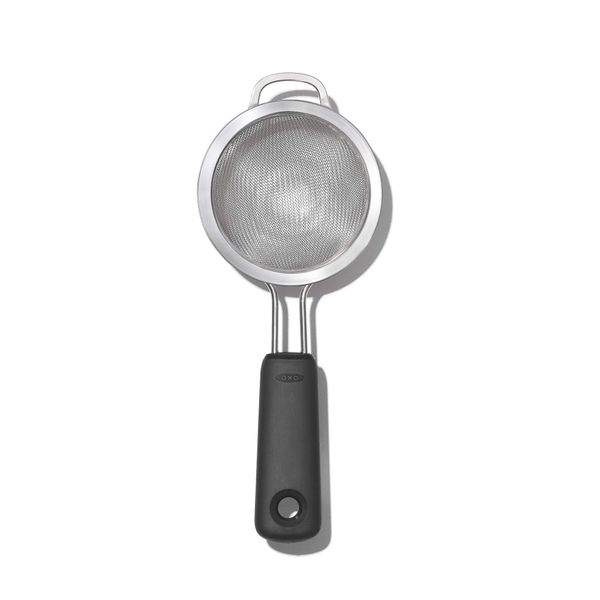 OXO 1136000 Mini Strainer, Tea Strainer, Stainless Steel, Dishwasher Safe