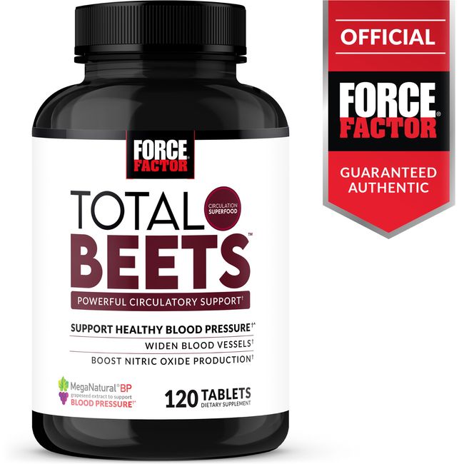 Total Beets Circulation Superfood Beet Root with Blood Pressure Support 120ct