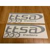 TTSA Trailer Decals (Set 2) Black 24” Replacement Stickers Kit Lowboy Equipment
