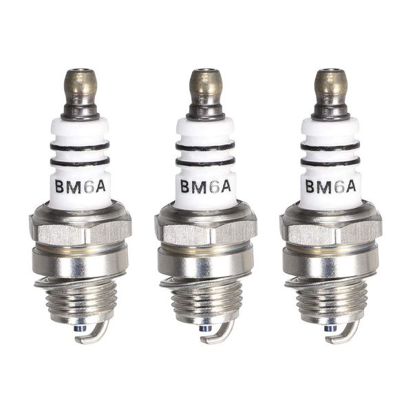 sourcing map BM6A Spark Plug for M7 / L7T / CJ8 / 1560 Replacement, 3pcs