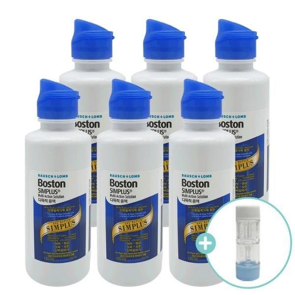 Boston Simplex 120ml x6 + Hard Lens Case / Dream Lens Cleaning Liquid