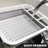 AJ Oneup Multi-Functional Collapsible Dish Rack - Foldable Drying Rack, Space Saving Kitchen Storage Dish Rack for Kitchen & Outdoor Use - Versatile Dinnerware Organizer