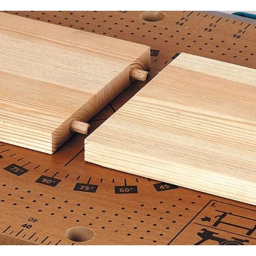 Wood Dowel, CESFONJER 6mm Dowel Kit, 100 Wood Dowels, 2 Dowel Markers, 1 Drill Bit Depth Stop Collar, With Hex Key, Furniture Joint Joint Dowel Splice