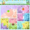 OAHIWLH 6 Pack Easter Bath Bombs Bubble with Easter Toys Inside, Easter Eggs Easter Basket Stuffers for Kids Easter Gifts for Kids