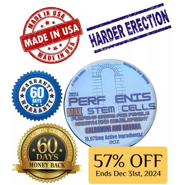 #1 STEM CELL THERAPY (12ct) Perfenis Pumping Cream—250% MAX Growth Formula
