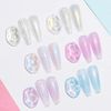 Supwee Pearl Gel Nail Polish Set - 6 Colors Thread Shell Gel Polish Glitter Shimmer Soak Off UV LED Lamp Shiny Pearlescsent Spiral Effect for Home Salon Manicure Gel Nail Kit