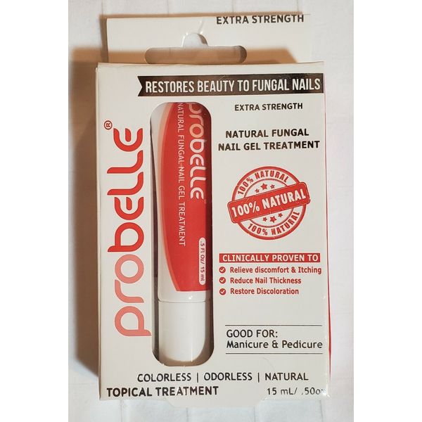 New Probelle Natural Fungal Nail Gel Treatment Extra Strength .5oz 15mL Odorless