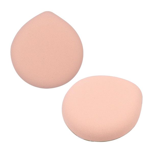 POFET Piumini da Cipria 2 Pezzi, Spugnetta Cipria Powder Puff, Grande Soffio di Cipria del Viso per Uso Asciutto e Bagnato, Beauty Blender Spugnette in 3 Strumenti per Trucco Bagnato e Asciutto