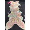 WILD BLOSSOM BEADED TABLE RUNNER 13" X 36" Pastel Butterflies