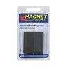 Set of 2 ceramic block magnets, extra strong