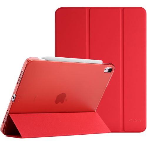 ProCase Smart Case for iPad Air 11-inch M3 M2 2025 2024/10.9 Air 5th 4th Generation 2022 2020, Protective Cover for Air 5 4 -Red