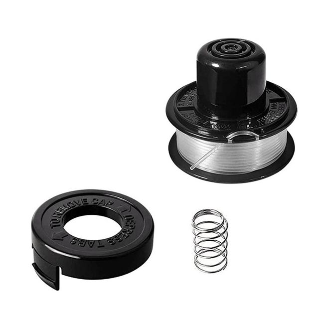 Trimmer Replacement Spool Cap Covers Compatible for Black+Decker Trimmer,1  Pack ( 1 Spool Cap+1 Spring )