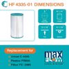 Hurricane 2 Pack HF4335-01 Advanced Pool and Spa Filter Cartridge Replacement