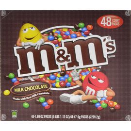 M&M'S Almond Chocolate Candy Sharing Size 2.83-Ounce Pouch 18-Count Box