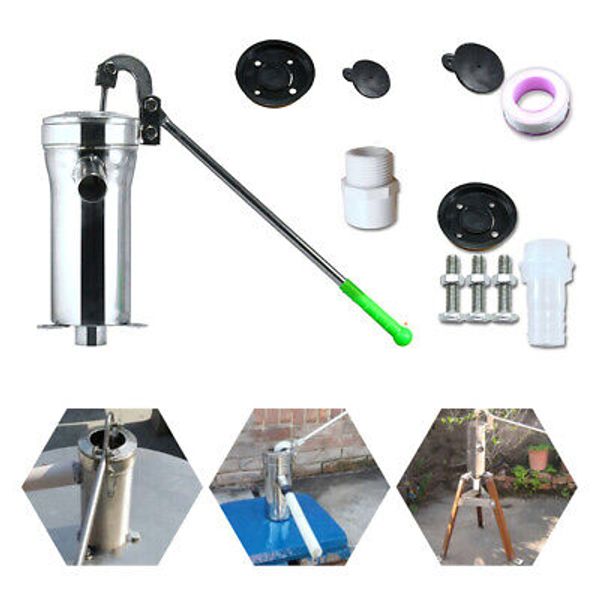 Stainless Steel Hand Deep Well Pump Manual Water Pump for Farm & Industrial 8M