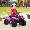 Kids 6V Battery Powered Ride On Car Quad Four Wheeler ATV Toy w/ LED Headlights