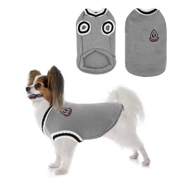 Hundepullover Winter Hundemäntel Hundekleidung Weich Warmer Hunde Pullover Hund Katzen Gestrickt Haustier Kostüm Jacke Weste Outfit für Kaltes Wetter Kleine Mittlere Große Hunde Welpen Innen Außen (L)