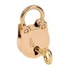 HMF Mini Decorative Padlock with Key | 3.8 x 2.5 x 1 cm | Gold