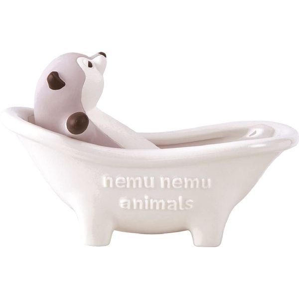 Livheart 88005-33 Bathtub Humidifier, Nemu Nemu Animals, Curly the Otter (Body: Total Length: Approx. 4.3 Inches (11 cm), Cup: Total Length: Approx. 5.7 Inches (14.5 cm), Cute, Tabletop, Eco