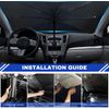 For KIA Car Windshield Umbrella Sun Shade Foldable UV Block Front Cover Shield